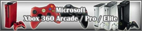 Microsoft Xbox 360 Arcade, Pro & Elite